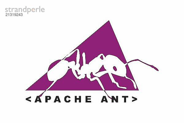 Technology  Apache Ant Apache Ant  Logo  White background  Brand name