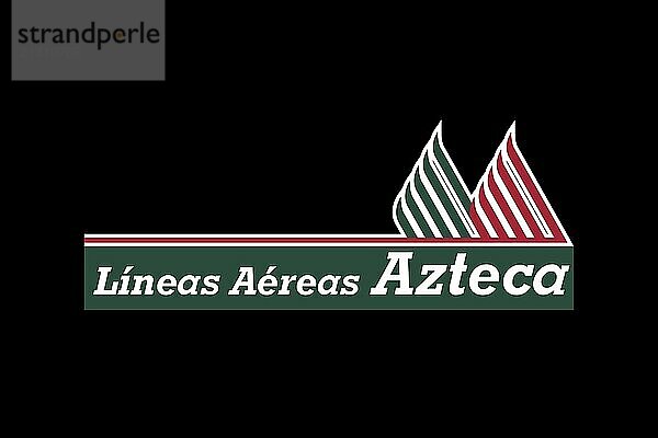 Airlines  Líneas Aéreas Azteca Líneas Aéreas Azteca  black background  brand name