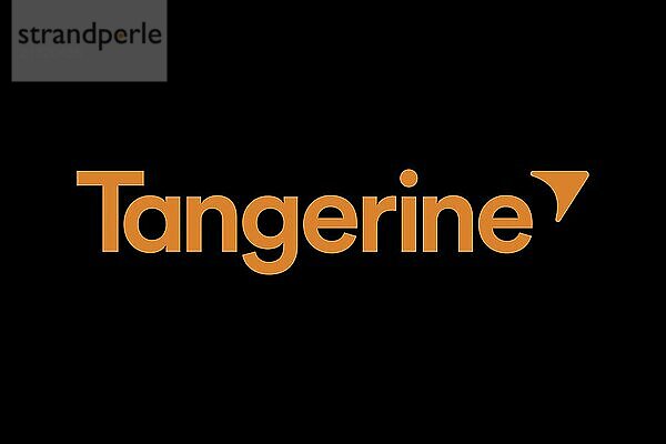 Finance  Tangerine Bank Tangerine Bank  black background  brand name