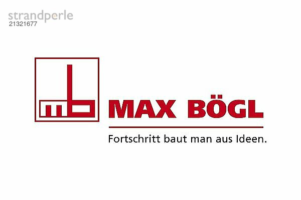 Real  Max Bögl Max Bögl  Logo  White background  Brand name