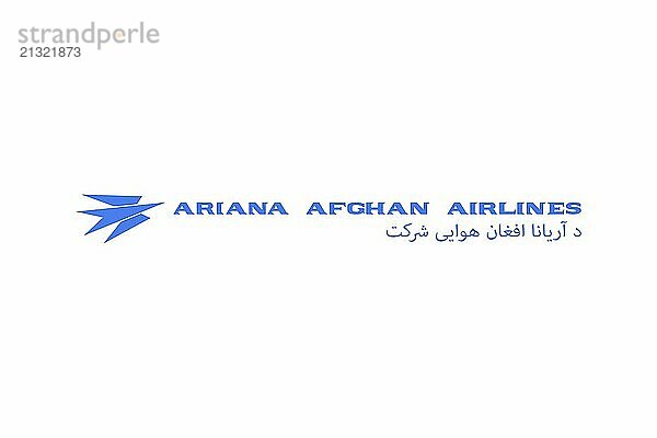 Airlines  Ariana Afghan Airlines Ariana Afghan Airlines  Logo  White background  Brand name