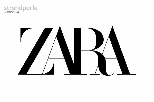 Retail  Zara retailer Zara retailer  Logo  White background  Brand name