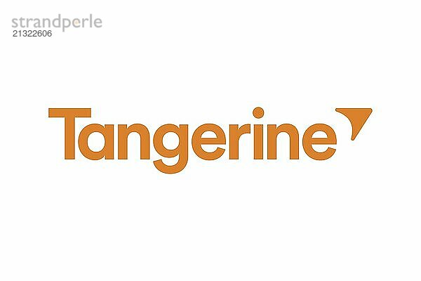 Finance  Tangerine Bank Tangerine Bank  Logo  White background  Brand name