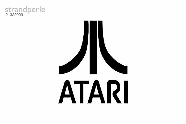 Technology  Atari  Inc. Atari  Inc. logo  white background  brand name