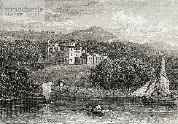 Armadale Castle  Scotland  19th century  from Modern Athens by Th. H. Shepherd