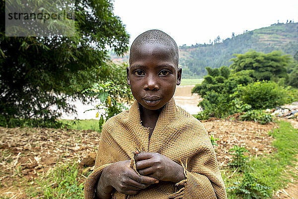 Boy on Cukiro Hill  Muhanga district  Rwanda