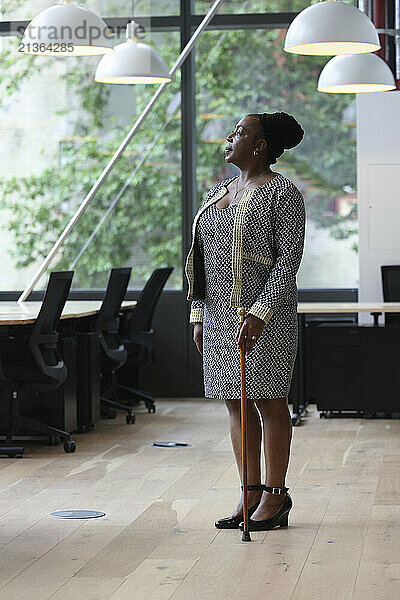 Businesswoman standing in office