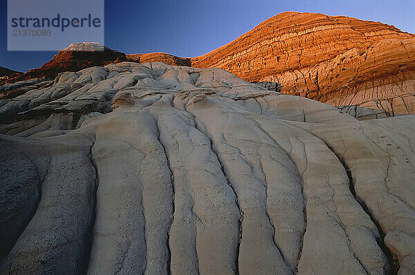 Hoodoos in the Alberta badlands  near Drumheller; Alberta  Canada