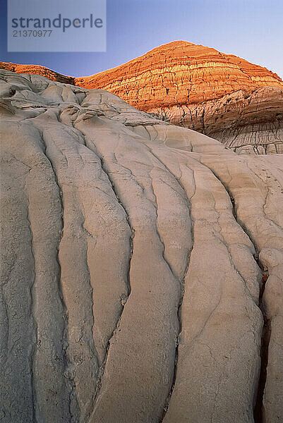 Hoodoos in the Alberta badlands  near Drumheller; Alberta  Canada