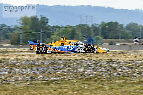 INDYCAR Series driver  FELIX ROSENQVIST (6) of Varnamo  Sweden  races through the turns during the Bitnile.com Grand Prix of Portland at Portland International Raceway in Portland OR  Europe