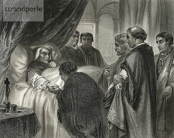 Death of Pope Eugene IV  1383 – 23 February 1447  was Pope from 3 March 1431 to 1447