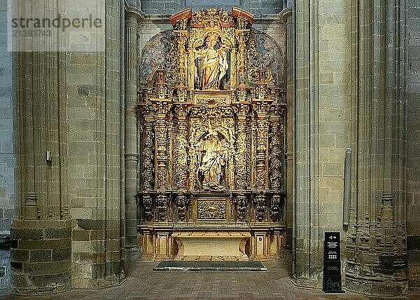 Astorga  Spain  12 April  2024: view of the Chapel of Mary Magdalene in the Cathedral of Saint Mary in Astorga  Europe