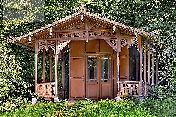 Chapuis Park  garden pavilion around 1880  Kempten  Allgäu  Bavaria  Germany  Europe