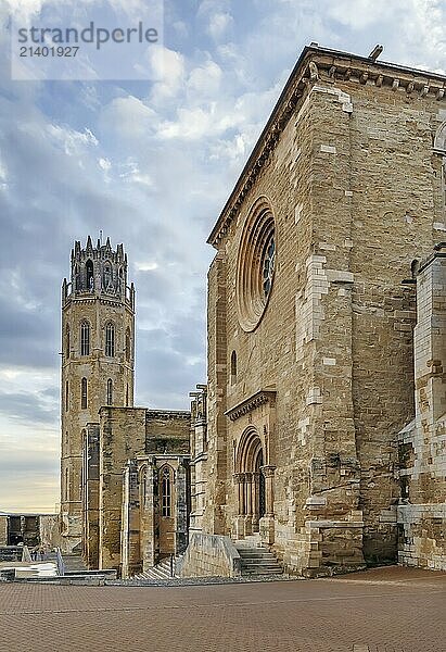 Cathedral of St. Mary of La Seu Vella is the former cathedral church of the Roman Catholic Diocese of Lleida  in Lleida  Catalonia  Spain  Europe