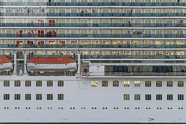 Cruise ship shelf Princess  Princess Cruises  330 metres long  3600 passengers  outside cabins  Sweden  Europe