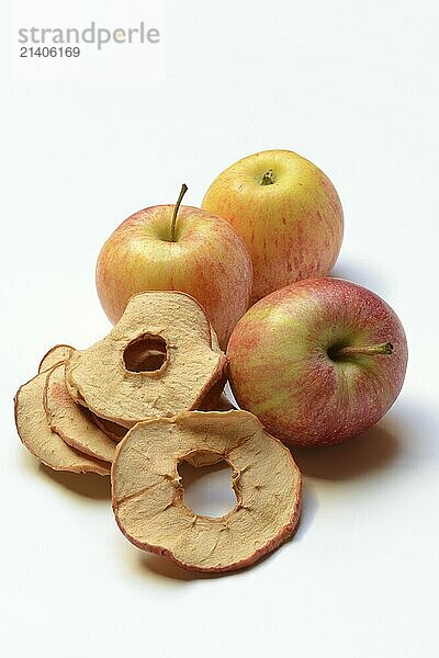 Apples and apple rings  dried fruit