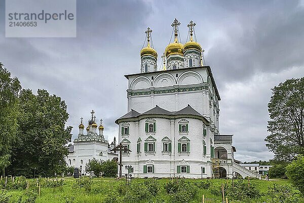 Assumption Cathedral in Joseph-Volokolamsk Monastery  Russia  Europe