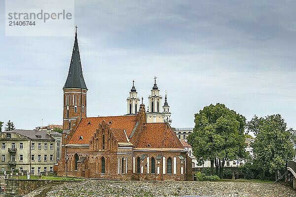 Church of Vytautas the Great is a Roman Catholic church in the Old Town of Kaunas  Lithuania  and is one of the oldest churches in the city and an important example of Gothic architecture in Lithuania  Europe