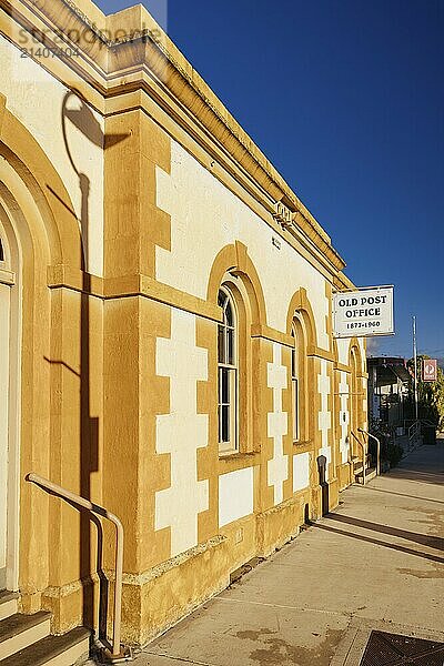 PENOLA  AUSTRALIA  April 10 2023: Penola Telegraph Station and Post Office in Penola township in Coonawarra wine region on a sunny autumn evening in South Australia  Australia  Oceania