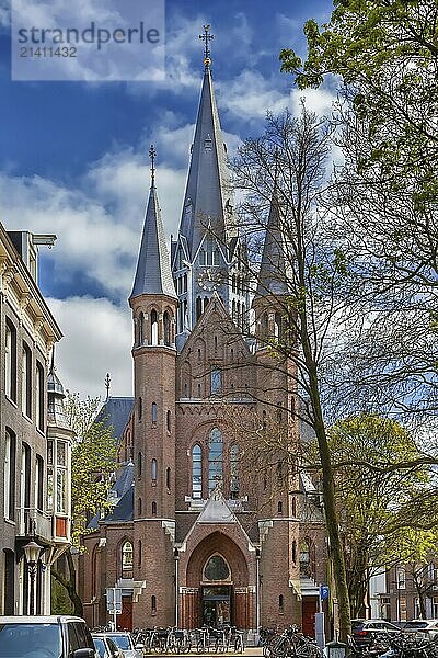 Vondelkerk (Vondel Church) was built in Gothic revival style in Amsterdam at the edge of the Vondelpark  Netherlands