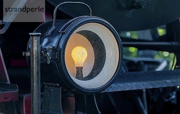 Steam locomotive  headlight  detail  Germany  Europe