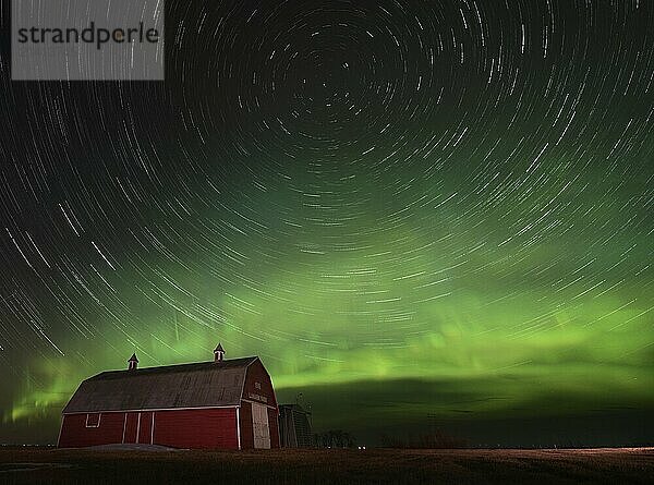 Northern Lights Canada Aurora borealis rural Prairie Night