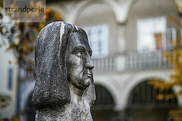 Bust  Johann Bernhard fisherman von Erlach  Baroque master builder  Styrian Gallery of Honour in Graz Castle  Graz  Styria  Austria  Europe