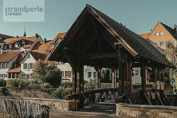 Old national German town house. Old Town is full of colorful and well preserved buildings. Baden-Wurttemberg is a state in southwest Germany bordering France and Switzerland. The Black Forest  known for its evergreen scenery and traditional villages  lies in the mountainous southwest. Stuttgart  the capital  is home to Wilhelma  a royal estate turned zoo and gardens. Porsche and Mercedes-Benz have headquarters and museums there. The 19th-century Hohenzollern Castle sits in the Swabian Alps to the south