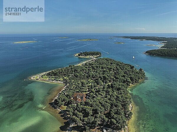 Peninsula near Medulin  Istria  Croatia  Europe