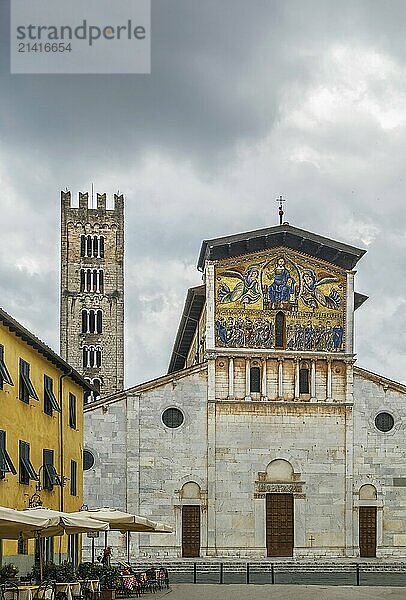 Basilica of San Frediano is a Romanesque church in Lucca  Italy  Europe