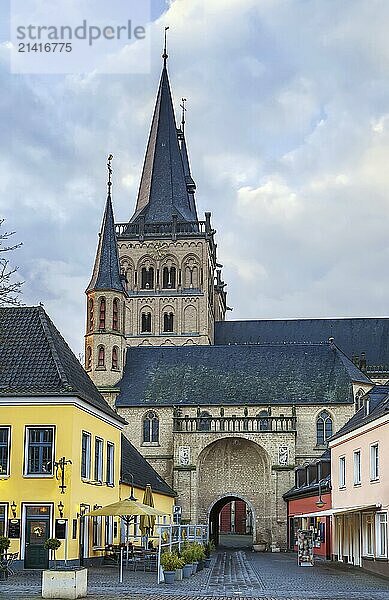 Xanten Cathedral  sometimes called St. Victor's Cathedral is a Roman Catholic church situated in Xanten  a historic town in the lower Rhine area  North Rhine-Westphalia  Germany  Europe