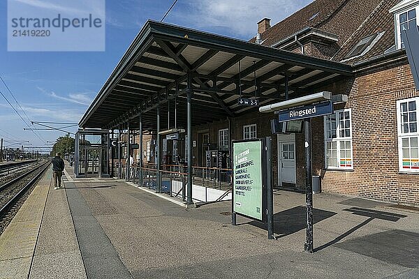 Ringsted  Denmark  September 27  2023: Exterior of the railway station  Europe