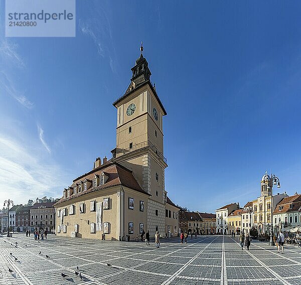 A picture of the Old Town Hall in Brasov