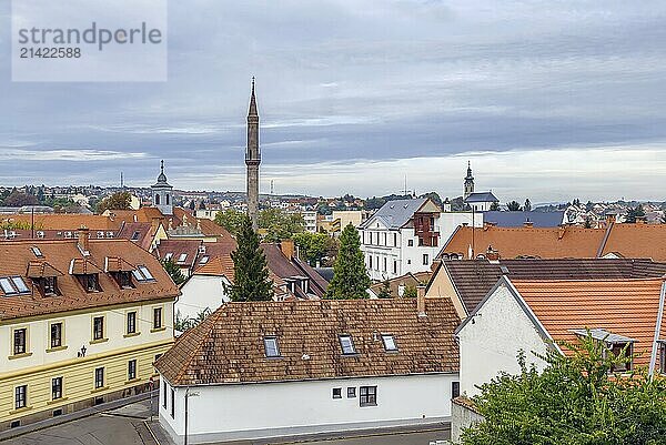 View of Eger city from Eger Castle  Hungary  Europe