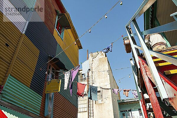 Colourful La Boca district  Buenos Aires Argentina