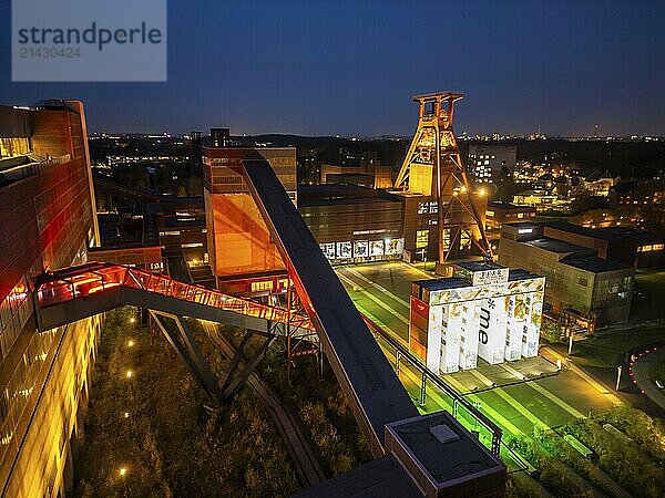 Temporary art installation Global Gate at the UNESCO World Heritage Site Zeche Zollverein  interpretation of the Brandenburg Tor tor made of 37 freight containers  created as part of the KI Biennale  artistically designed by the artist Super*me  developed by Marcus shepherd  stands on the Zollverein site  EssenNorth Rhine-Westphalia  Germany until 30.03.25