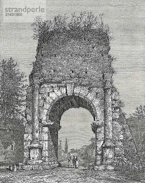 The Arch of Drusus  Rome  Italy  19th Century  Europe