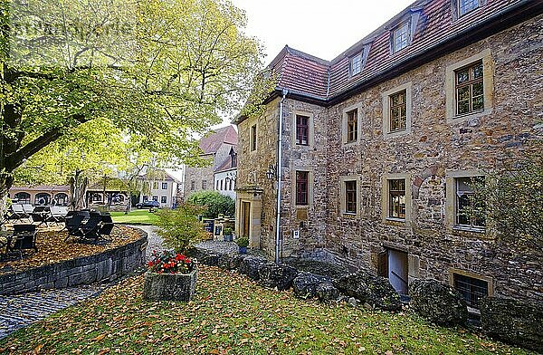 Creuzburg Castle in Creuzburg. Creuzburg district  Thuringia  Germany  Europe