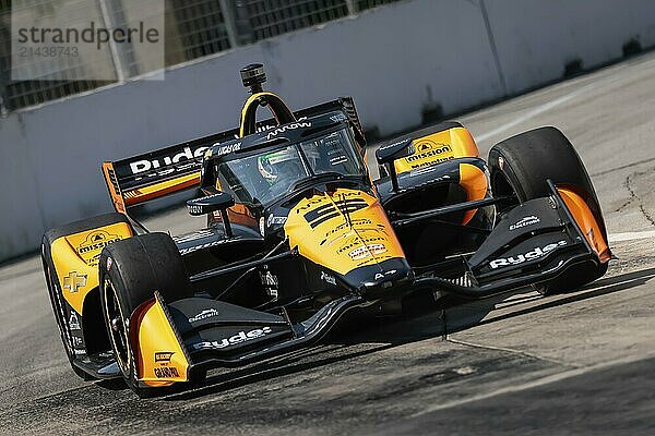 NTT INDYCAR SERIES driver  PATO OWARD (5) of Monterey  Mexico  travels through the turns during a practice session for the Ontario Honda Dealers Indy Toronto at Streets of Toronto in Toronto ON  Central America