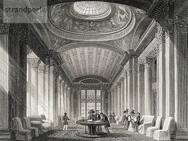 The interiors of the Advocates Library  Edinburgh  Scotland  19th century  from Modern Athens by Th. H. Shepherd