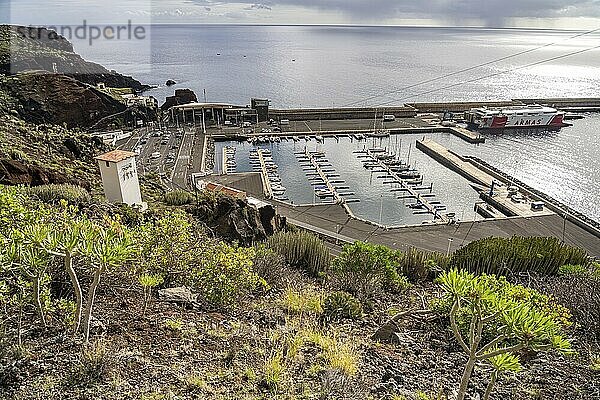 Puerto de la Estaca  harbour of the island of El Hierro  Canary Islands  Spain  Europe