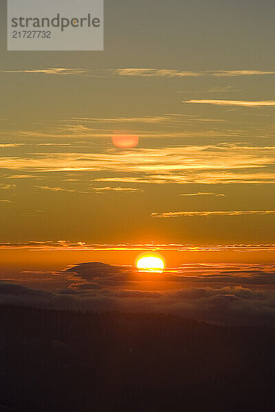 Sunset at Kirkwood Ski Resort  Kirkwood  California.