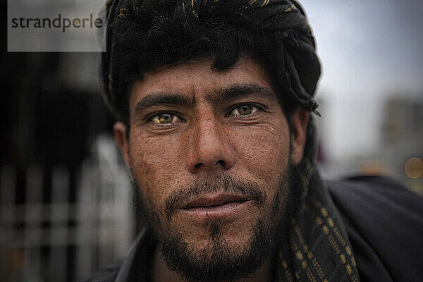 Portrait of a Taliban man in Kandahar  Afghanistan.