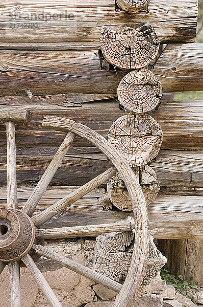 El Rancho de Las Golondrinas is a living history museum of 18th century Spanish Colonial New Mexico. south of santa Fe this was the last stopping place on the Camino Real from Mexico City to old Santa Fe. Detail of the blacksmith shop.