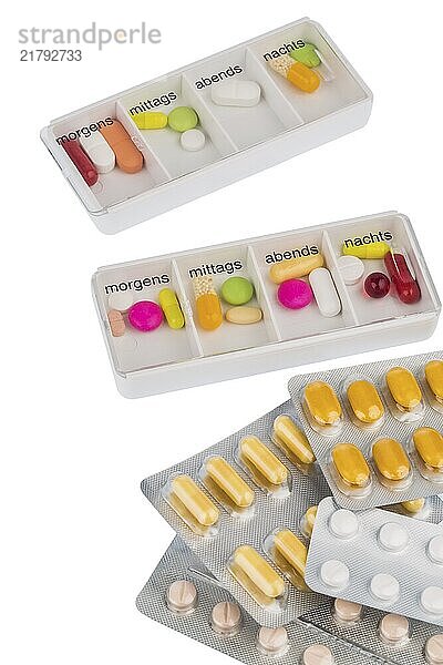 Tablet dispenser  symbolic photo for therapy  prescription and dosage Austria