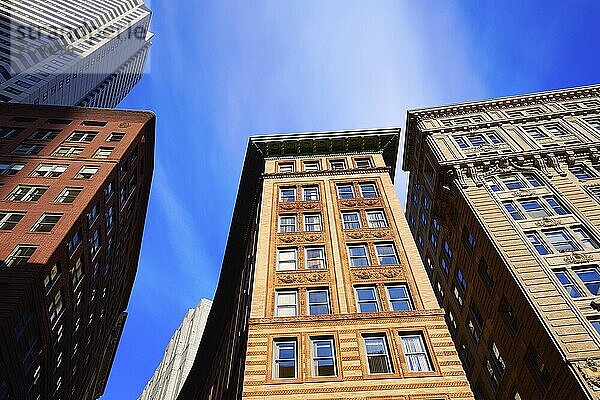 Boston Massachusetts downtown buidings cityscape in USA