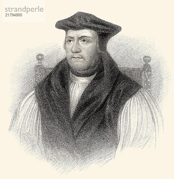 Matthew Parker  1504-1575  Erzbischof von Canterbury  eine bedeutende Persönlichkeit der englischen Reformation