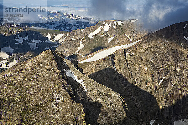 Pagoda Peak from Longs Peak  Rocky Mountain National Park  Colorado.