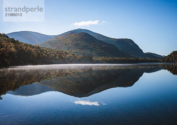 Traveler Mountain reflected in South Branch Pond  Maine