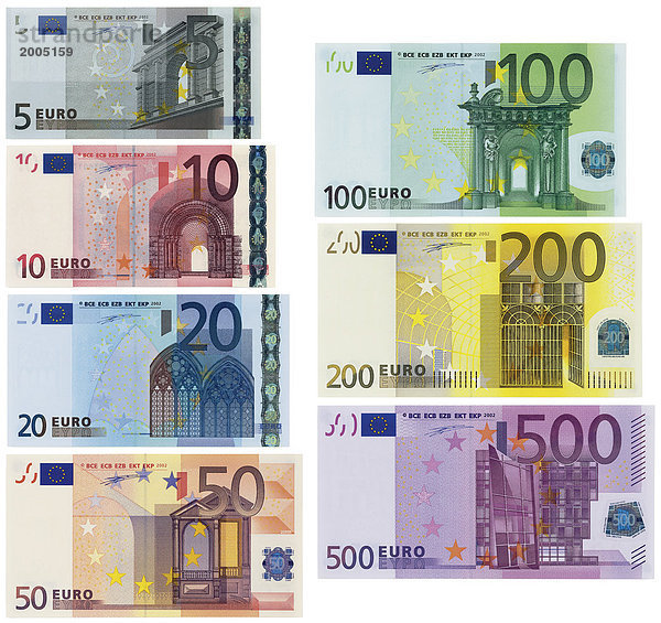 Banknoten,Business,Euro,Europa,Euroscheine,Symbole ...
